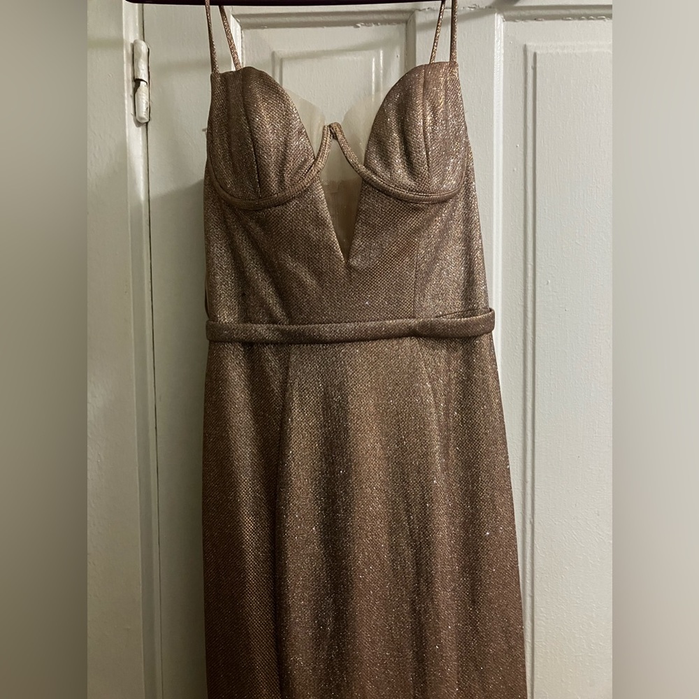 NWT GB bronze prom dress sz 3